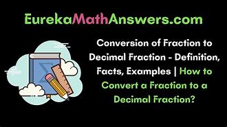 Image result for Fractions into Decimals