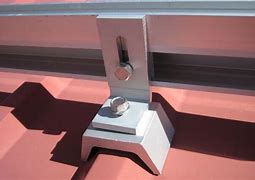 Image result for Metal Roof Solar Panel Mounts