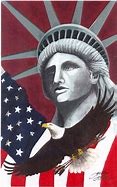 Image result for Eagle with American Flag God Bless America