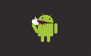 Image result for Android Eating Apple Logo