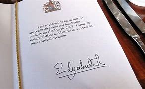 Image result for Turning 100 Letter From Queen