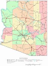 Image result for Arizona Map Showing Cities