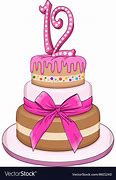 Image result for 12th Birthday Cake Clip Art