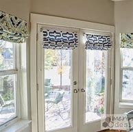 Image result for Roller Shades for French Doors