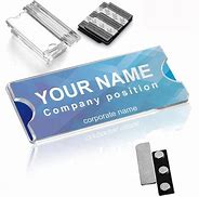Image result for Magneic Name Tag Pin Attachment
