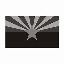 Image result for Arizona Flag Black and White