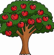 Image result for Green Apple Tree Cartoon