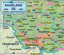Image result for Saarland Germany Map