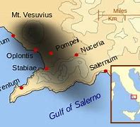 Image result for Mount Vesuvius Location Map