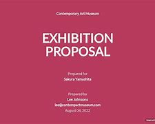 Image result for Exhibition Proposal Template
