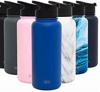 Image result for Blue Stainless Steel Water Bottle