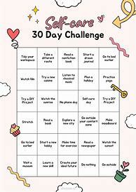 Image result for 30-Day Self-Care Challenge Ideas and Printable Shut Eye to Fill In