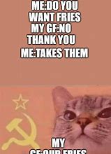 Image result for Communist Cat Meme