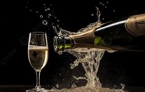 Image result for Champagne Popping with Glasses