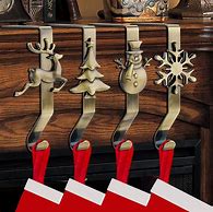 Image result for Stocking Holders for Mantle Set of 4