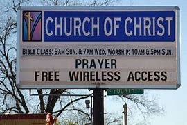 Image result for Wi-Fi Sign for Church