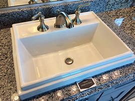 Image result for Square Drop in Bathroom Sink