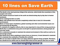 Image result for 10 Lines On Earth