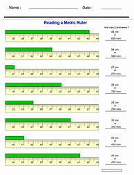 Image result for Metric Ruler Practice Worksheet