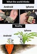 Image result for Android vs iPhone Graphics Meme