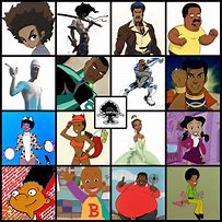 Image result for Black/Color Characters