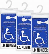 Image result for Plastic Cover for Handicap Parking Permit