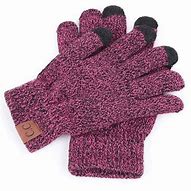 Image result for Red Knit Gloves Touch Screen