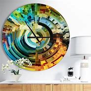 Image result for Art Glass Wall Clocks
