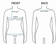 Image result for Across Front and Back Measurement