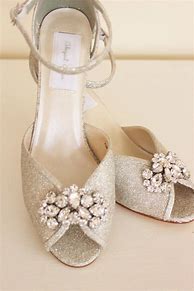 Image result for Rhinestone Wedding Shoes