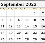 Image result for September Calendar Print Out