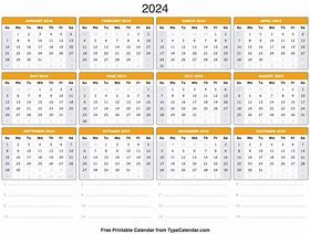 Image result for Blank Yearly Calendar Printable