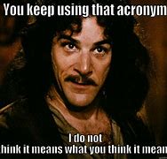 Image result for Examples of a Sentence with Too Many Acronyms