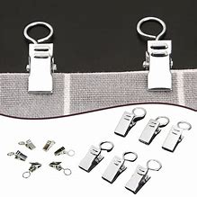 Image result for Heavy Duty Curtain Clips Matte Black 1 Inch