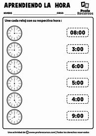 Image result for Ejercicios Sobre Reloj Analogico