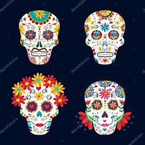 Image result for Mexican Sugar Skull Drawing