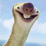 Image result for Sid the Sloth Smile