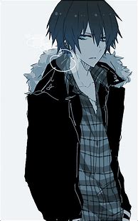 Image result for Anime Boy with Black and White Jacket