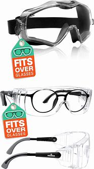 Image result for Safety Glasses Over Eyeglasses 3M
