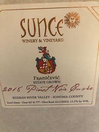Image result for Sunce Pinot Noir The Graduation Libation