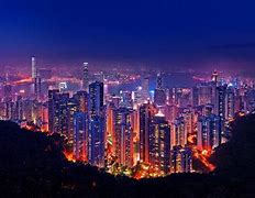 Image result for Hong Kong Sky Scrappers at Night
