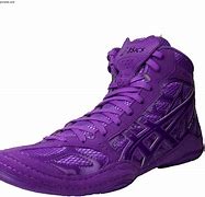 Image result for White and Purple Wrestling Shoes