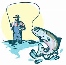 Image result for Fly Fishing Cartoon
