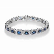 Image result for Sapphire Diamond Bracelet White Gold