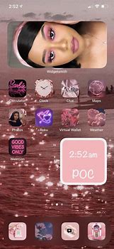 Image result for Pink iOS 14 Home Screen