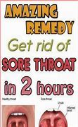 Image result for How to Fix a Sore Throat