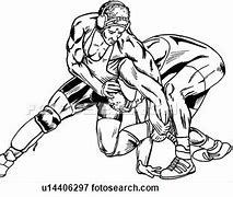 Image result for Wrestler Line Art