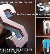 Image result for 3D Letters Templates SVG