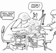 Image result for Nail Tech Cartoon