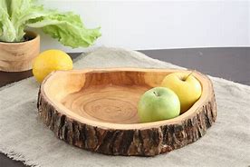 Image result for Wooden Fruit Bowl Living Edge